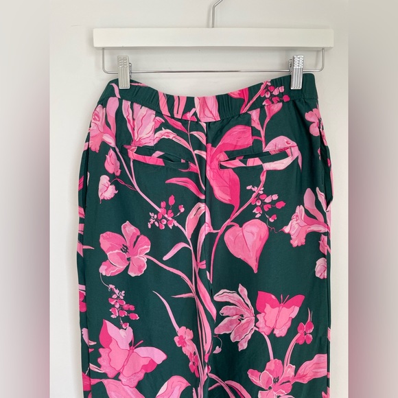 Anthropologie Breezy Printed Straight Wide Leg Pants Size 6 - Picture 6 of 14